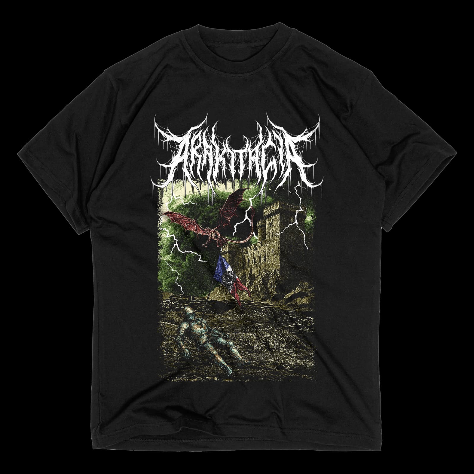 T-shirt Arakitacia Landes Noires, version sepia